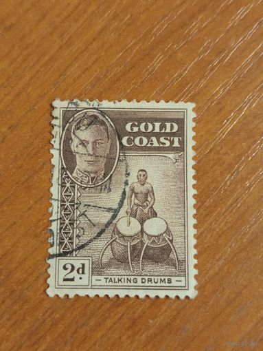 1948 британская колония Золотой Берег музыкант искусство культура король (4-2)