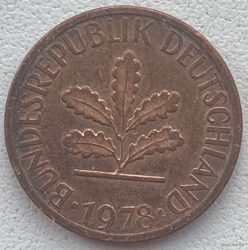 Германия 1 пфенниг 1978 г. J