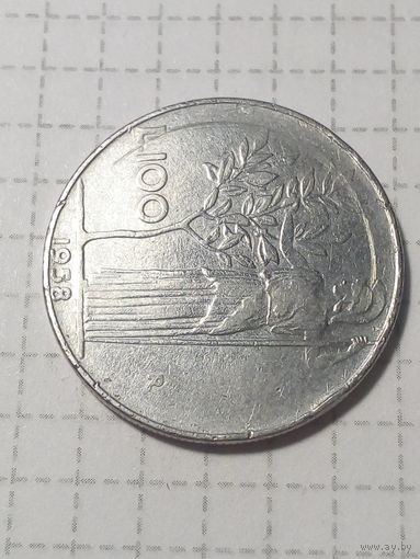 100 лир Италия 1958 год