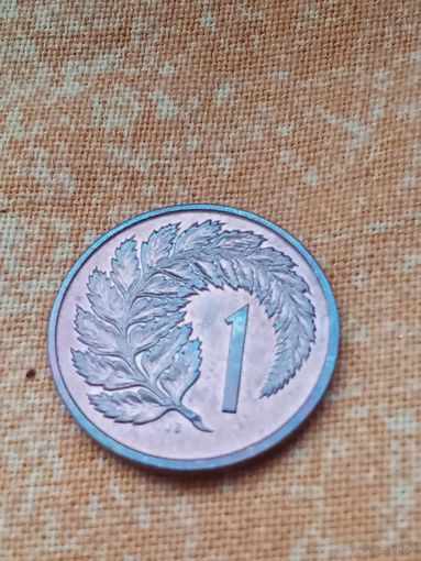 19. Новая Зеландия 1 цент 1977 г. Самый редкий год! Тираж всего 20.000! ВUNC!