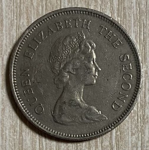 Монета Гонконг 1 доллар 1978 года. Лев. Елизавета II