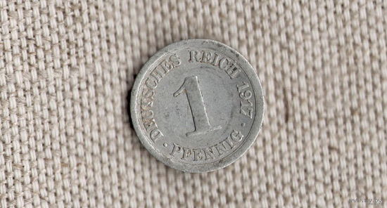 Германия 1 пфенниг 1917 Е /редкая/(JJ)