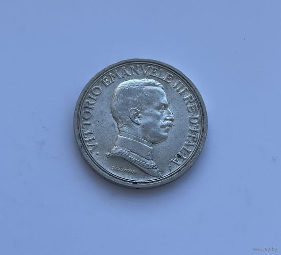 Италия 2 лиры 1915 г.