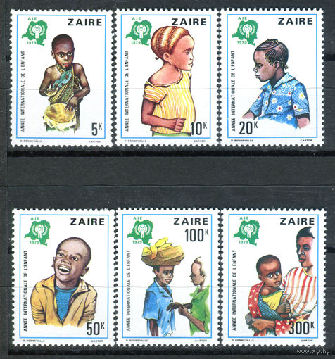 Конго (Заир) - 1979г. - Международный год детей - полная серия, MNH [Mi 613-618] - 6 марок