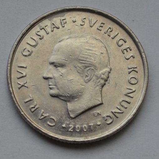 Швеция, 1 крона 2007 г.