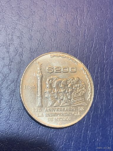 Мексика 200 песо 1985 175 лет Независимости