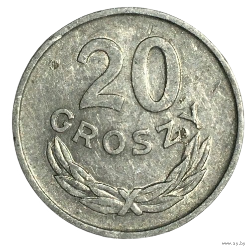 Польша 20 грошей, 1965