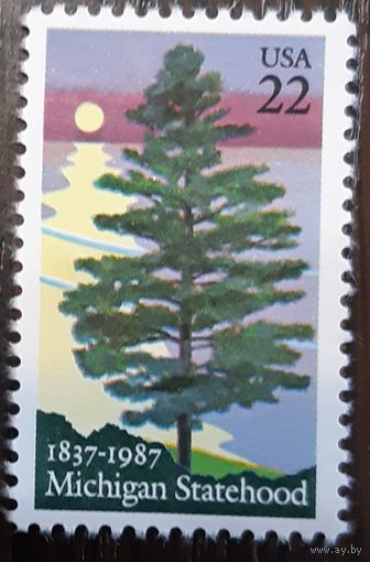 1987 150-летие получения статуса штата Мичиган США