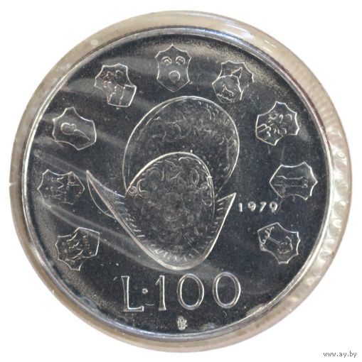 Сан-Марино 100 лир 1979 год "Институциональные органы"