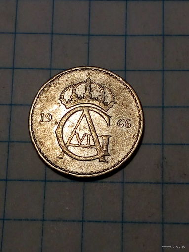 10 эре Швеция 1966 год