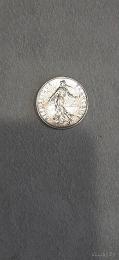 Франция 1\2 франка 1966