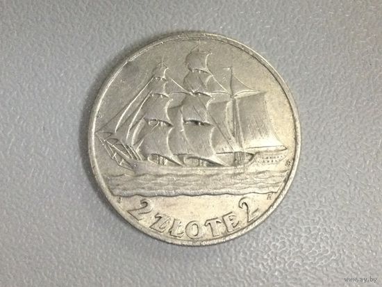 Польша 2 злотых 1936 Кораблик