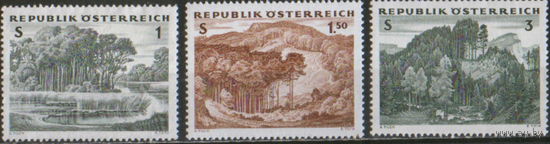 Полная серия из 3 марок 1962г. Австрия "Леса" MNH