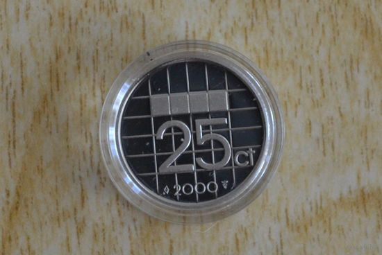 Нидерланды 25 центов 2000