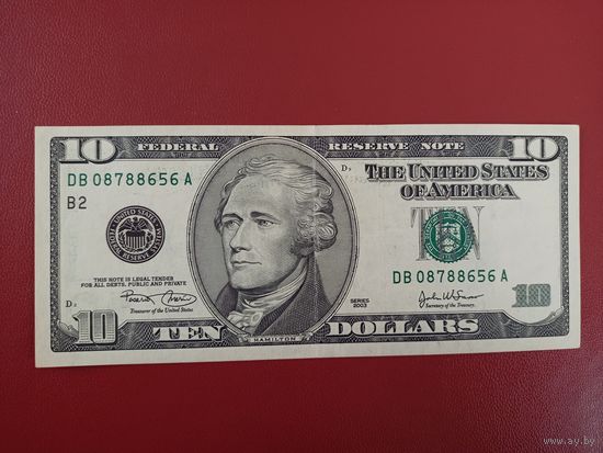 10 долларов США 2003 года