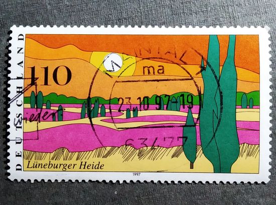 Марка Германия 1997 год Пейзаж