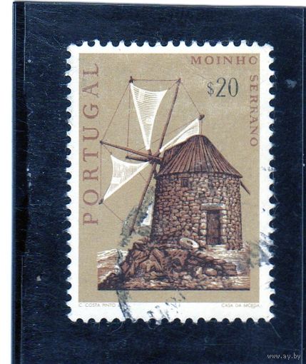 Португалия.Ми-1121.Горная Ветряная мельница, Буссако.1971.