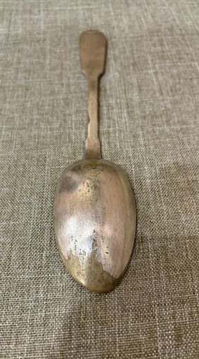 Ложка столовая посеребренная Fraget с клеймами,187 грамм