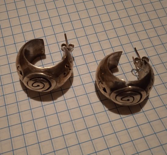 Серьги серебро 925