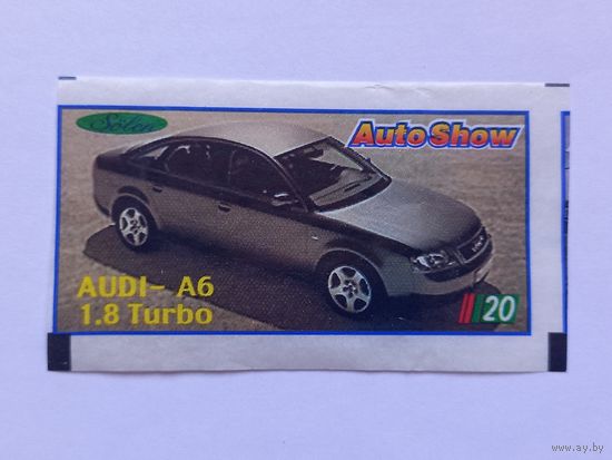 Вкладыш от жвачки Auto Show Solen. Номер 20.