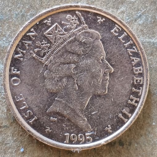 Остров Мэн 1 пенни 1995 г., KM# 207