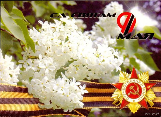 Беларусь ДМПК 2004 С праздником 9 Мая орден сирень