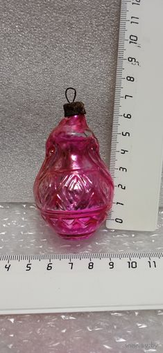 Ёлочная игрушка в реставрацию. Ваза-амфора. 13