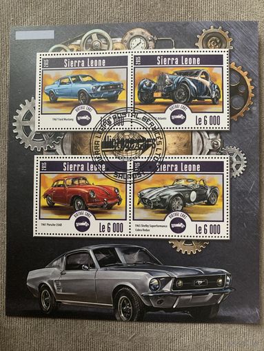 Сьерра Леоне 2015. Классические автомобили. Малый лист