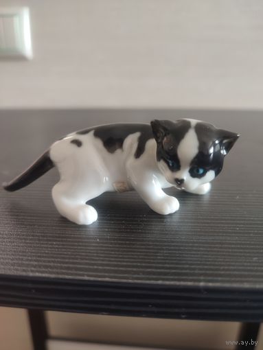 Статуэтка кот, котик, котенок кошка hutschenreuther, германия