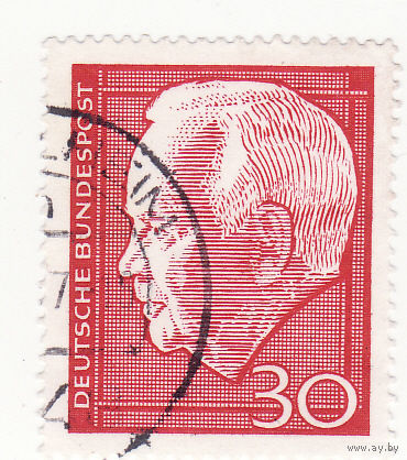 Д-р х. к. Генрих Любке (1894-1972), 2nd Федеральный президент 1964 год
