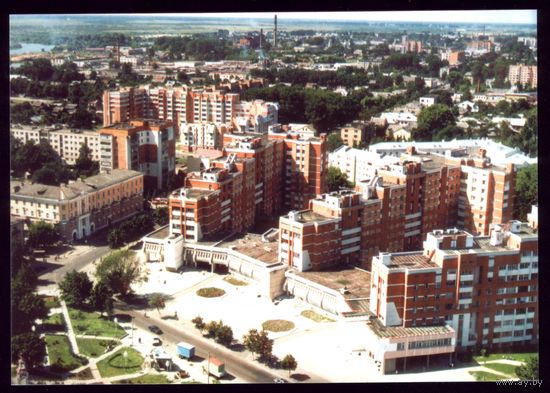 Пинск Вид города с высоты птичьего помёта