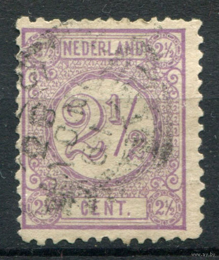 Нидерланды - 1894/98г. - 2 1/2 с - 1 марка - гашёная. Без МЦ!