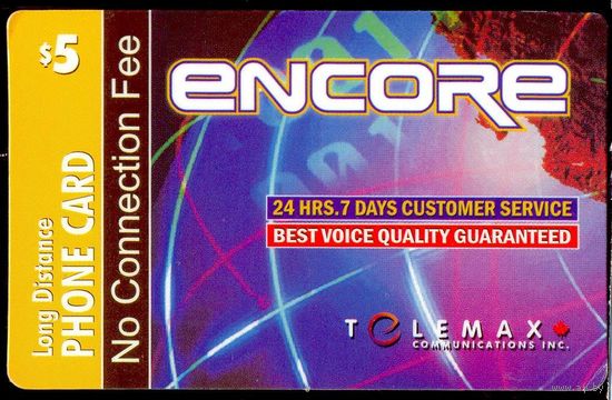 Телефонная Карта пополнения 5.00$