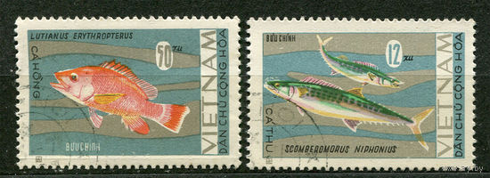 Местные рыбы. Вьетнам. 1967. Серия 2 марки