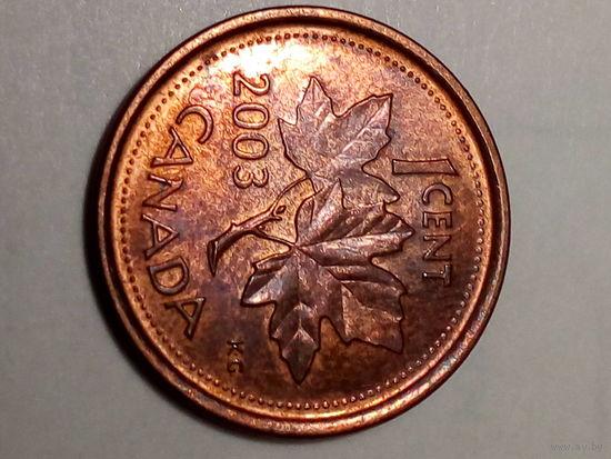 1 цент Канада 2003 год