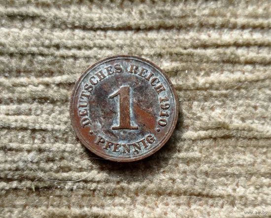 Werty71 Германия 1 пфенниг 1910 F