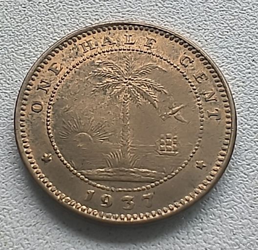 Либерия 1/2 цента, 1937  7-1-25