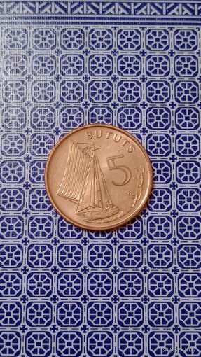 Гамбия 5 бутут 1998 корабль