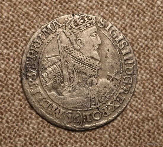 Орт 1621 (цифра 16 под портретом)