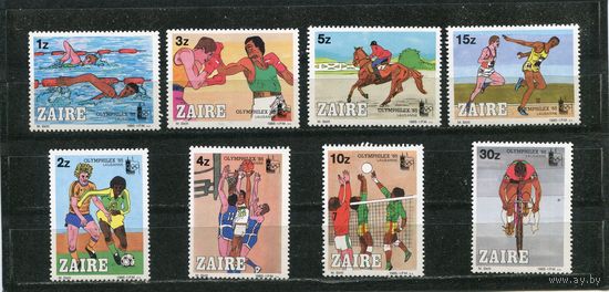 Конго - Заир. Международная филвыставка Olymphilex-85. Лозанна, Швейцария