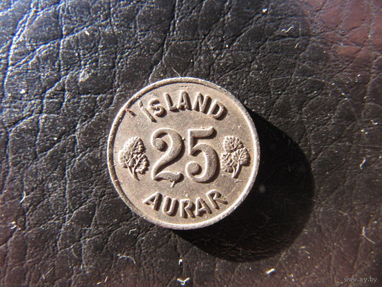 Исландия. 25 эйре. 1962. С 20 копеек. Распродажа коллекции. Смотрите другие лоты.