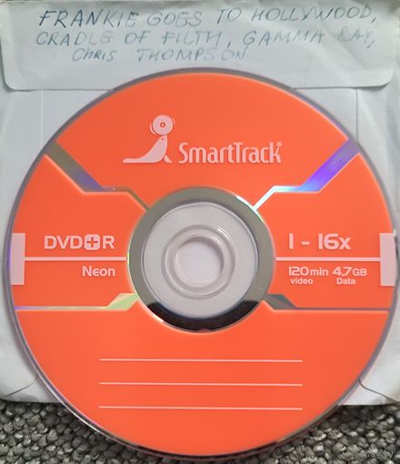 DVD MP3 дискография - Chris THOMPSON, CRADLE OF FILTH, FRANKIE GOES TO HOLLYWOOD, GAMMA RAY - 1 DVD