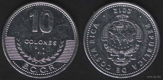 Коста-Рика km228 10 колон 2012 год km228b.1 (_4 ТОРГ