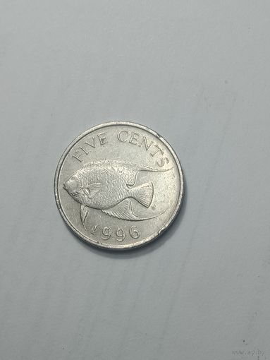 Бермудские острова 5 центов  1996  года .