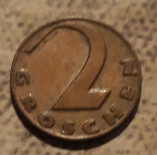 2 гроша 1934 Австрия (малый тираж)