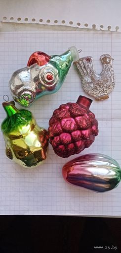 Ёлочные игрушки СССР