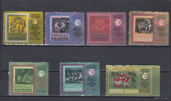 Спорт. Футбол. Шарджа (ОАЭ). 1966. 7 марок. Michel N 337-343 (9,0 е).
