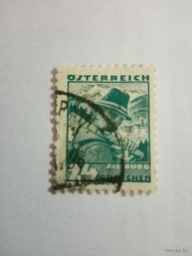 Австрия 1934 Стандарт, народные костюмы. 24 гроша