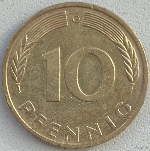Германия 10 пфеннигов 1990 г. G