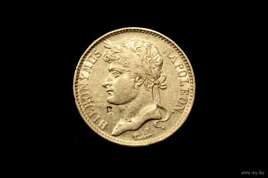 20 франков 1809 г. Вестфалия (Германия), Жером Бонапарт. Редкая!